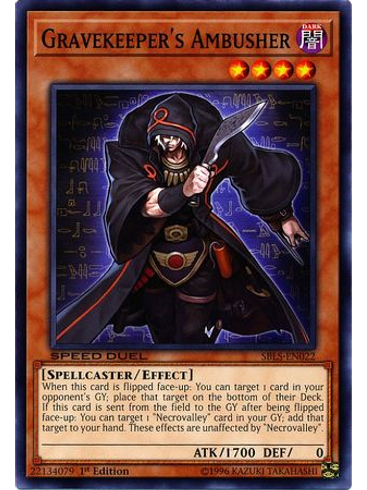 Gravekeeper's Ambusher - SBLS-EN022 - Common 1st Edition 1