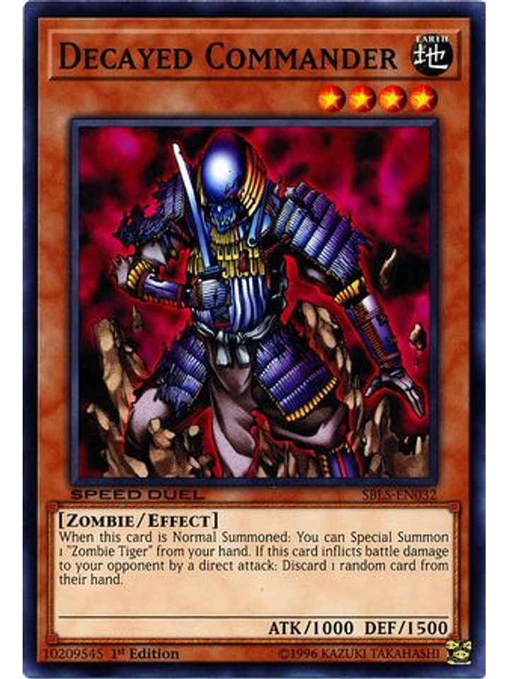 Decayed Commander - SBLS-EN032 - Common 1st Edition 1