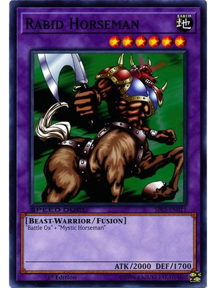 Rabid Horseman - SBLS-EN011 - Common 1st Edition 1
