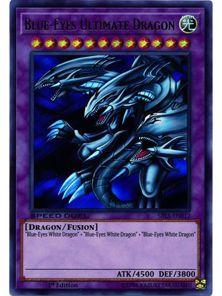 Blue-Eyes Ultimate Dragon - SBLS-EN012 - Ultra Rare 1st Edition 1