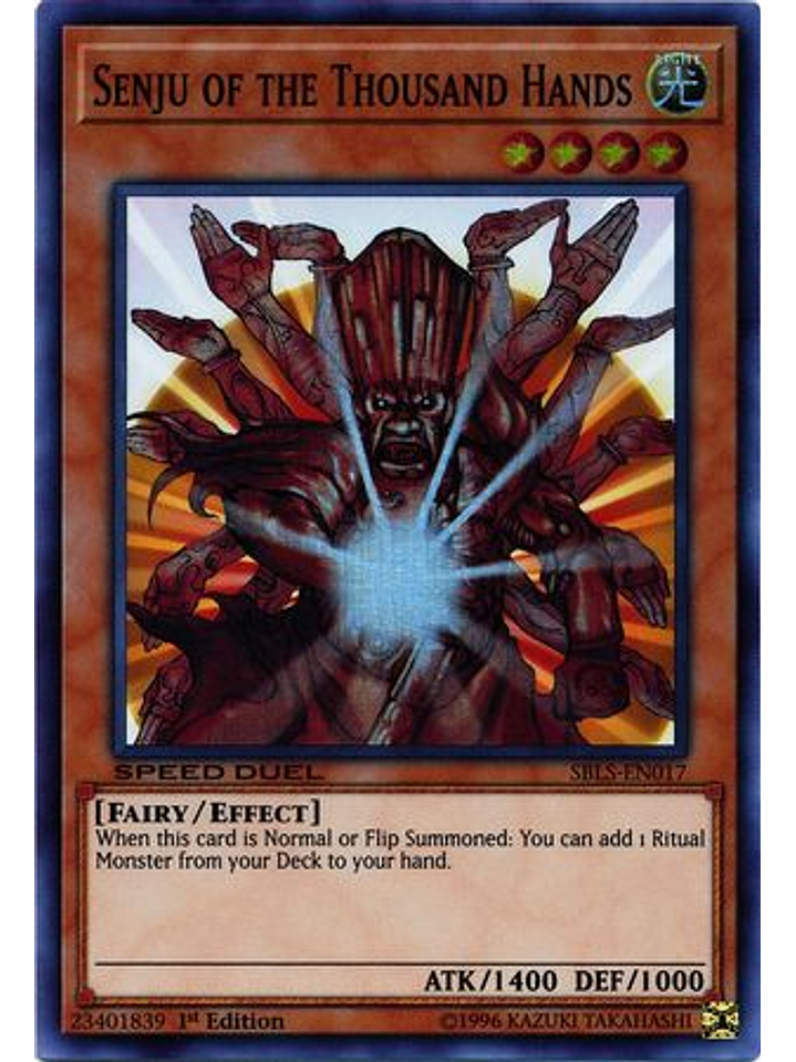 Senju of the Thousand Hands - SBLS-EN017 - Super Rare 1st Edition 1