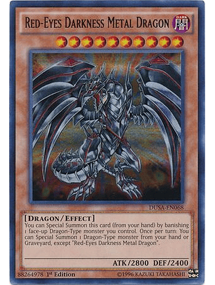 Red-Eyes Darkness Metal Dragon - DUSA-EN068 - Ultra Rare 1st Edition
