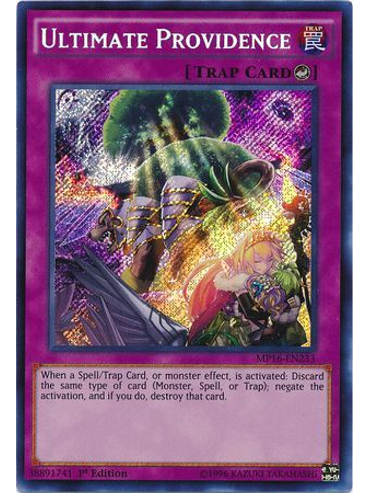 Ultimate Providence - MP16-EN233 - Secret Rare 1st Edition 1