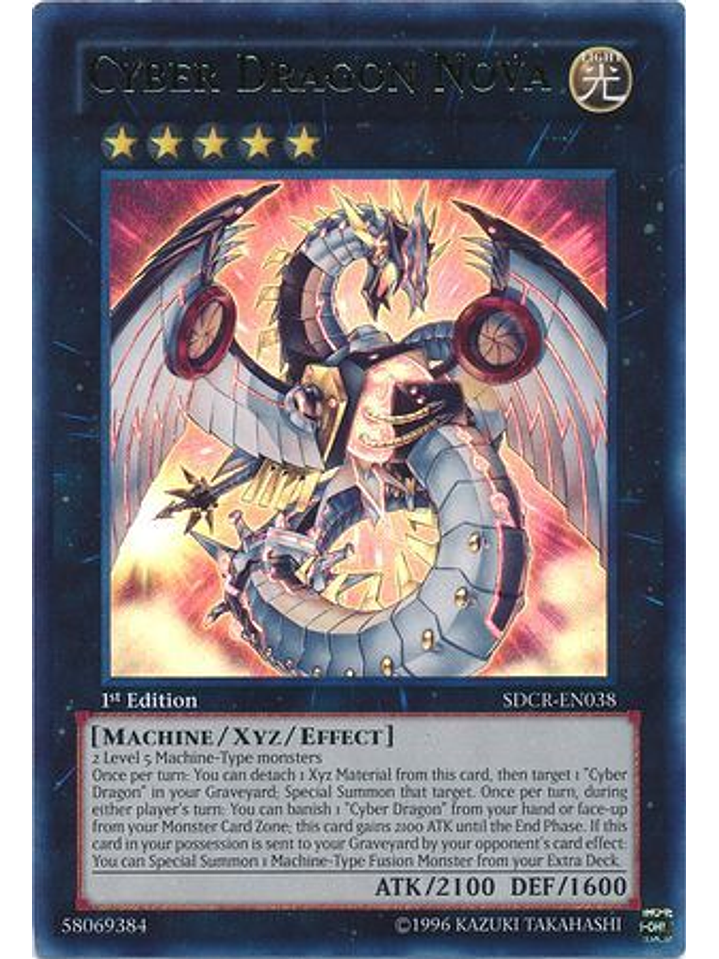 Cyber Dragon Nova - SDCR-EN038 - Ultra Rare 1st Edition 1