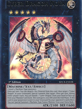 Cyber Dragon Nova - SDCR-EN038 - Ultra Rare 1st Edition
