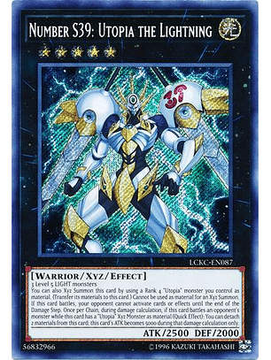 Number S39: Utopia the Lightning - LCKC-EN087 - Secret Rare Unlimited