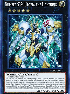 Number S39: Utopia the Lightning - LCKC-EN087 - Secret Rare Unlimited