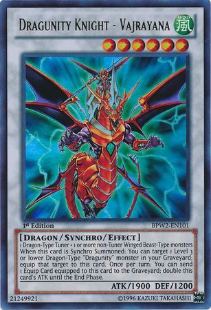 Dragunity Knight - Vajrayana - bpw2-en101 - Ultra Rare 1st Edition