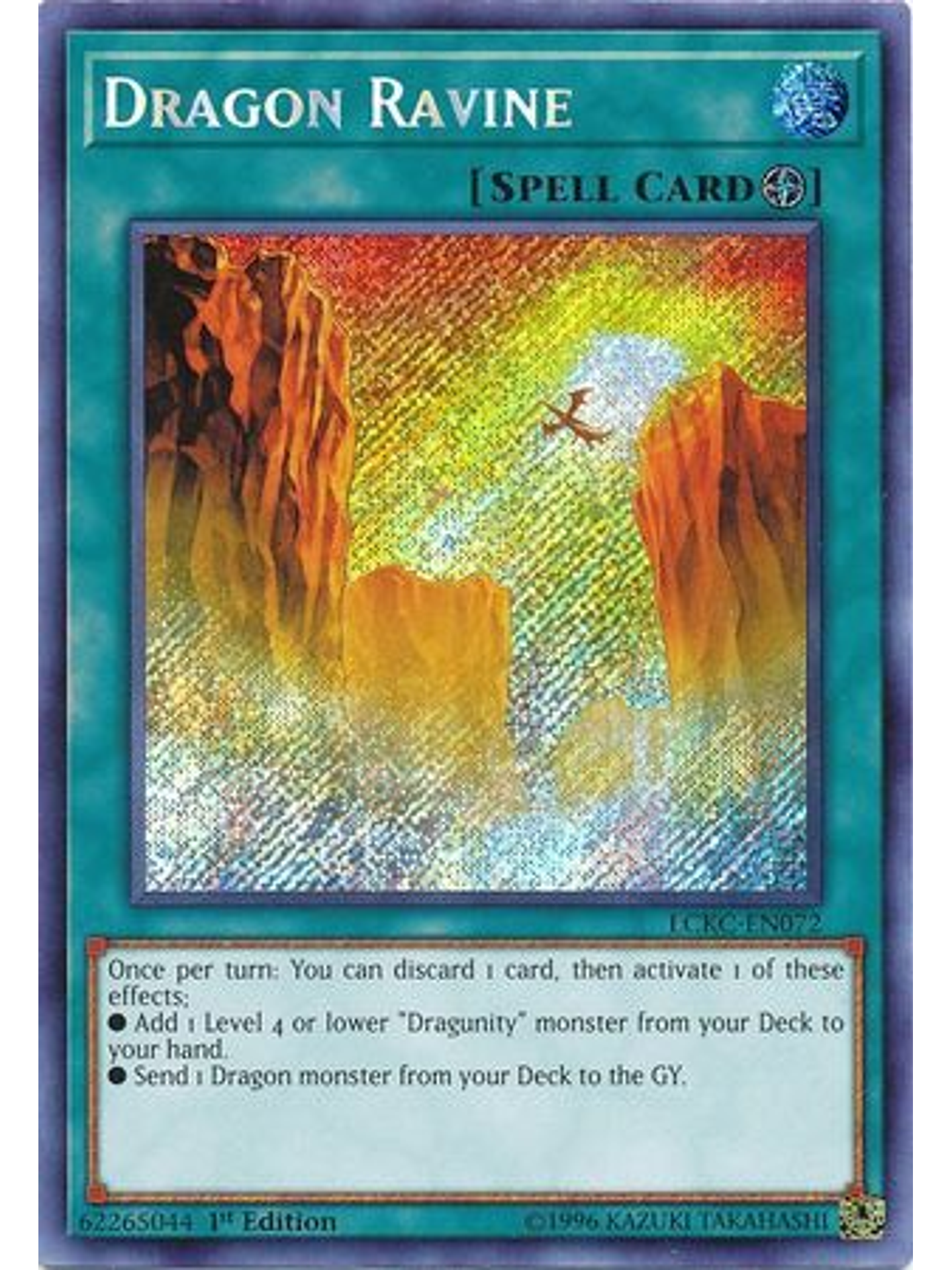 Dragon Ravine - LCKC-EN072 - Secret Rare 1st Edition 1