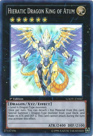 Hieratic Dragon King of Atum - GAOV-EN047 - Super Rare 1st Edition