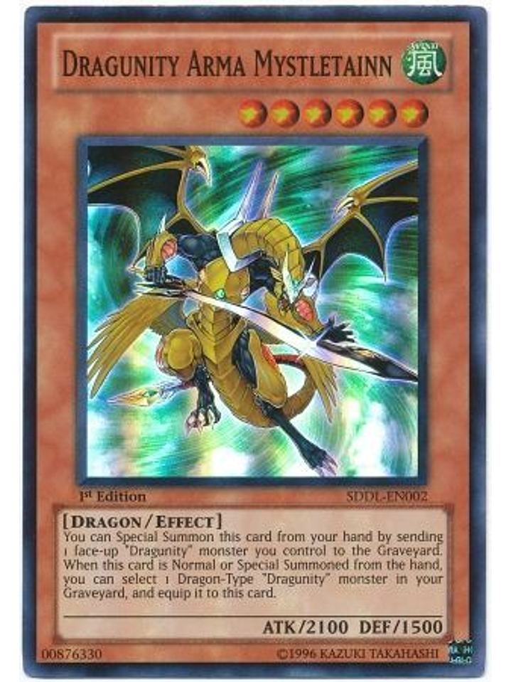 Dragunity Arma Mystletainn - SDDL-EN002 - Super Rare 1st Edition 1