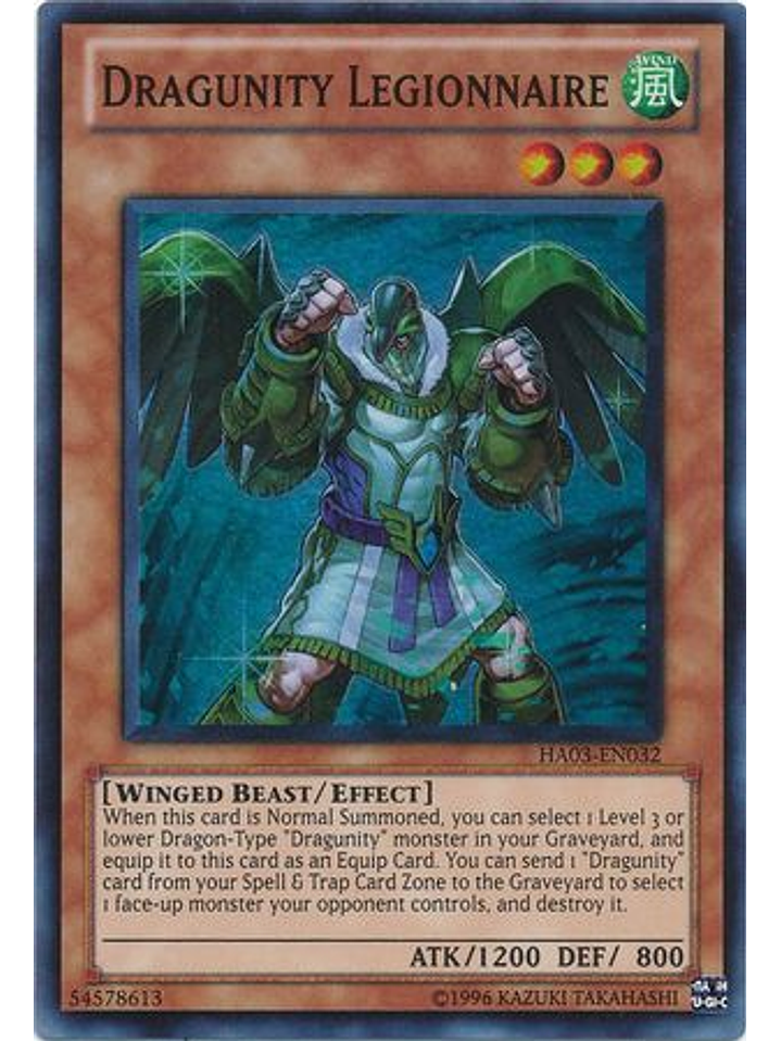 Dragunity Legionnaire - HA03-EN032 - Super Rare Unlimited 1