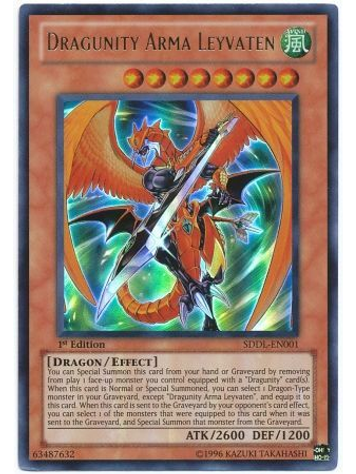 Dragunity Arma Leyvaten - SDDL-EN001 - Ultra Rare 1st Edition 1