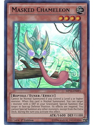 Masked Chameleon - MP14-EN091 - Ultra Rare 1st Edition