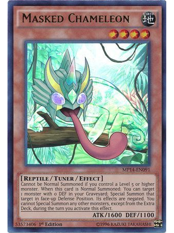 Masked Chameleon - MP14-EN091 - Ultra Rare 1st Edition 1