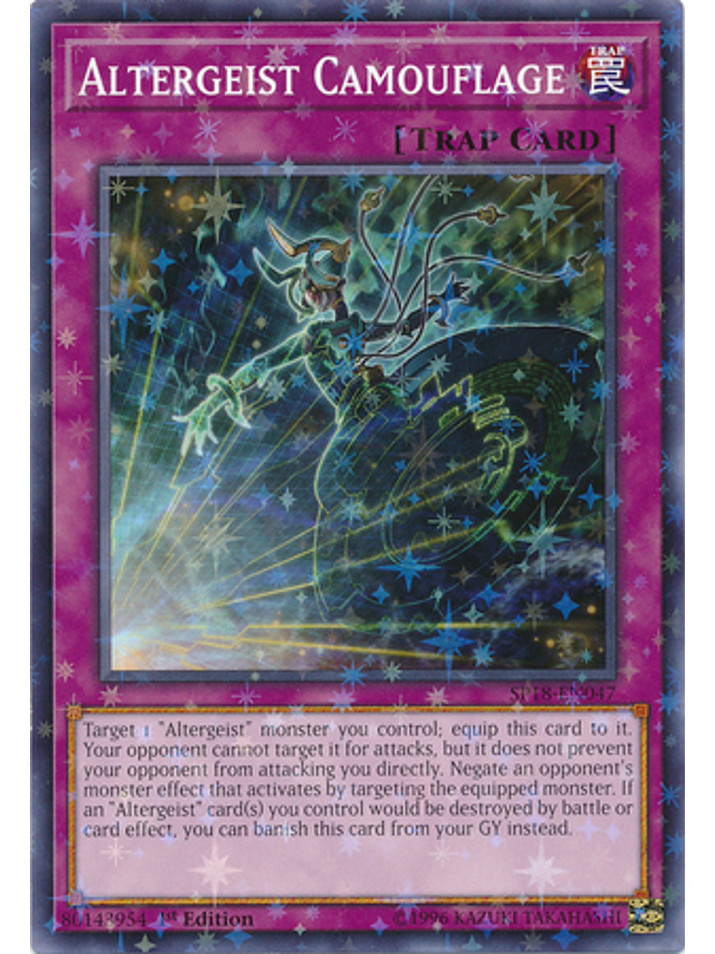 Altergeist Camouflage - SP18-EN047 - Starfoil Rare 1st Edition 1