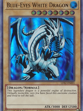 Blue-Eyes White Dragon (Blue) - LDS2-EN001 - Ultra Rare 1st Edition