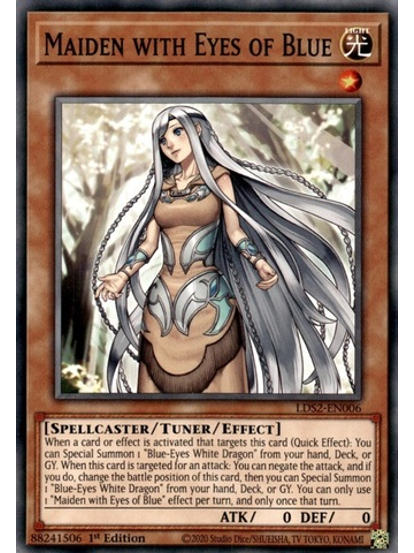 Maiden with Eyes of Blue - LDS2-EN006 - Common 1st Edition 1