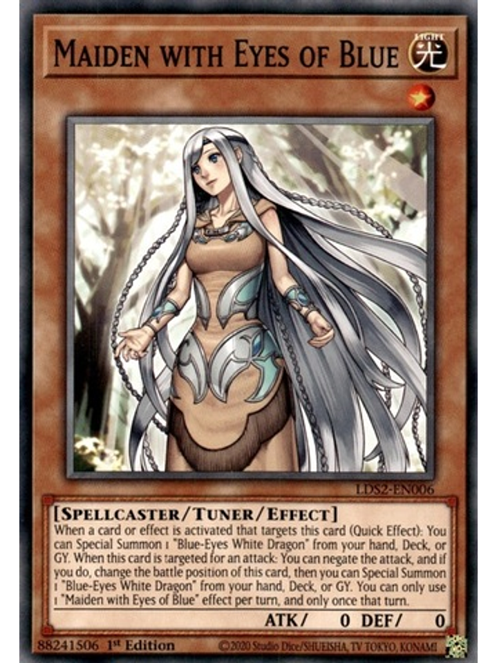 Maiden with Eyes of Blue - LDS2-EN006 - Common 1st Edition 1
