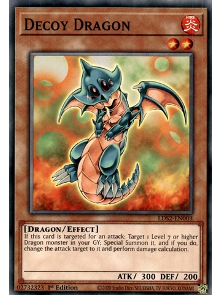 Decoy Dragon - LDS2-EN003 - Common 1st Edition 1