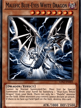 Malefic Blue-Eyes White Dragon - LDS2-EN005 - Common 1st Edition