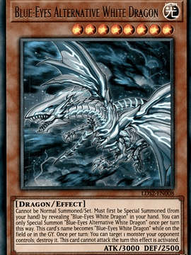 Blue-Eyes Alternative White Dragon - LDS2-EN008 - Ultra Rare 1st Edition