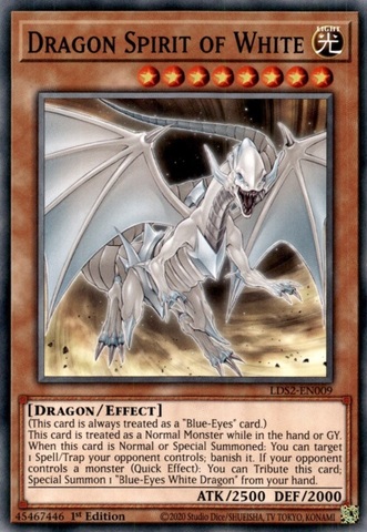 Dragon Spirit of White - LDS2-EN009 - Common 1st Edition
