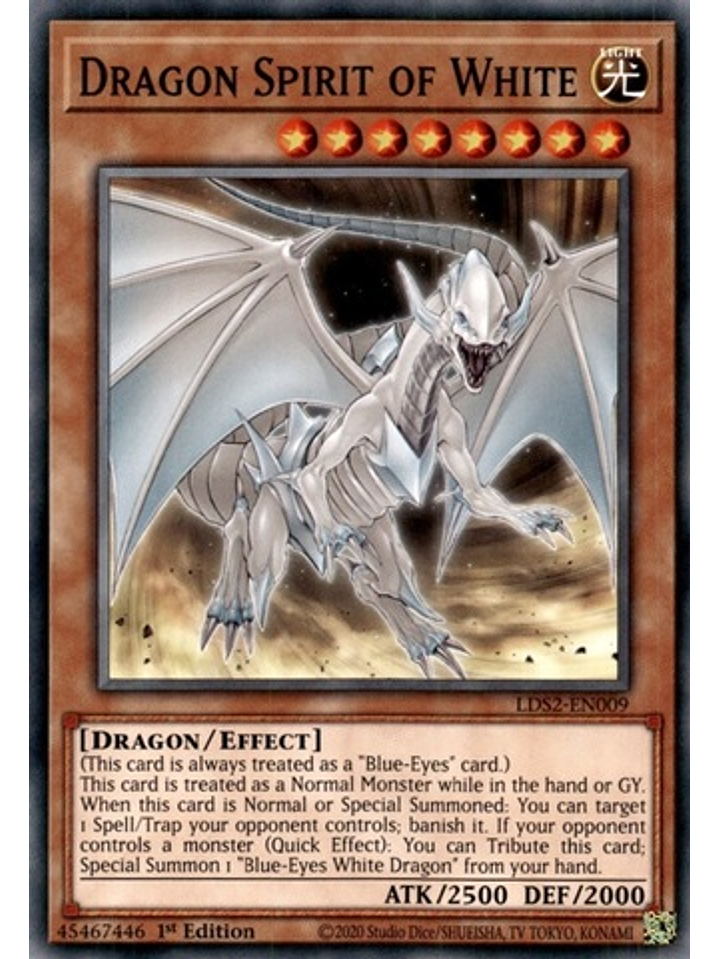 Dragon Spirit of White - LDS2-EN009 - Common 1st Edition 1