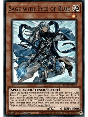Sage with Eyes of Blue (Blue) - LDS2-EN011 - Ultra Rare 1st Edition