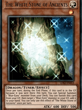 The White Stone of Ancients (Green) - LDS2-EN013 - Ultra Rare 1st Edition