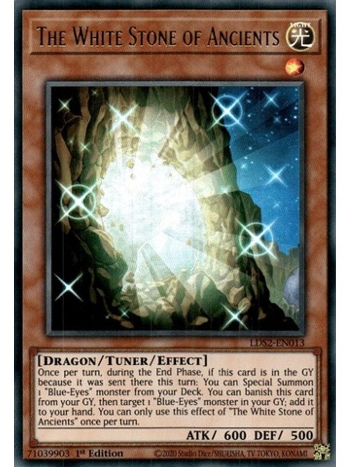 The White Stone of Ancients (Purple) - LDS2-EN013 - Ultra Rare 1st Edition 1