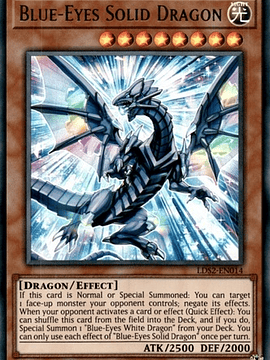 Blue-Eyes Solid Dragon - LDS2-EN014 - Ultra Rare 1st Edition