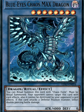 Blue-Eyes Chaos MAX Dragon (Purple) - LDS2-EN016 - Ultra Rare 1st Edition