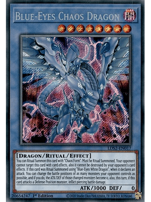 Blue-Eyes Chaos Dragon - LDS2-EN017 - Secret Rare 1st Edition