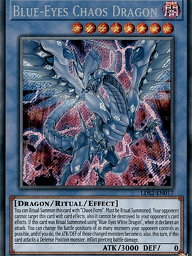 Blue-Eyes Chaos Dragon - LDS2-EN017 - Secret Rare 1st Edition