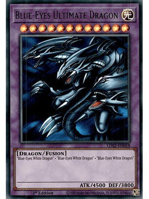 Blue-Eyes Ultimate Dragon (Green) - LDS2-EN018 - Ultra Rare 1st Edition