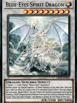 Blue-Eyes Spirit Dragon (Blue) - LDS2-EN020 - Ultra Rare 1st Edition