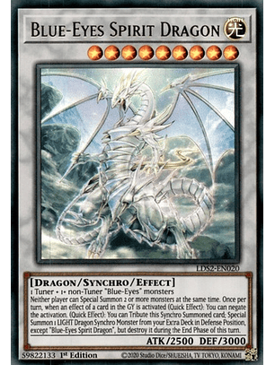 Blue-Eyes Spirit Dragon - LDS2-EN020 - Ultra Rare 1st Edition