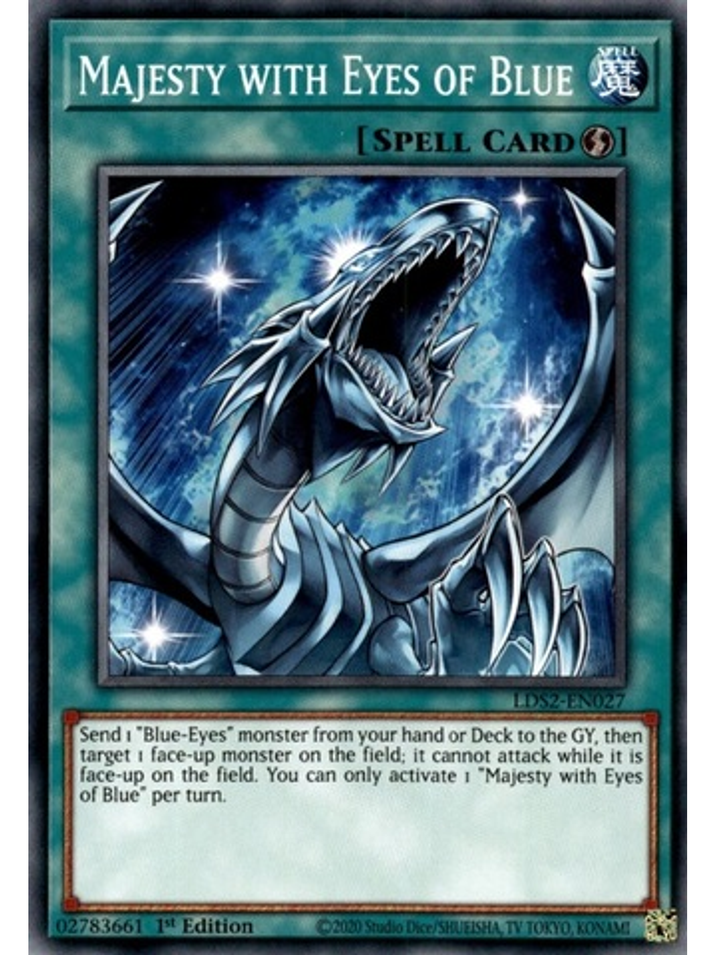 Majesty with Eyes of Blue - LDS2-EN027 - Common 1st Edition 1