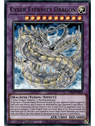 Cyber Eternity Dragon - LDS2-EN033 - Ultra Rare 1st Edition