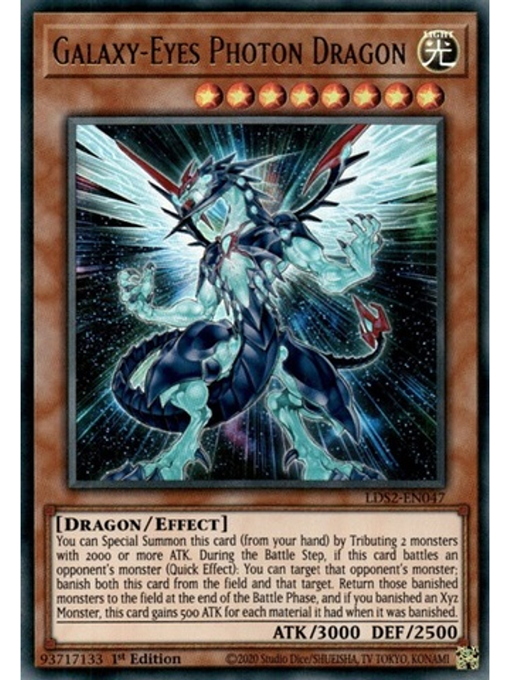 Galaxy-Eyes Photon Dragon - LDS2-EN047 - Ultra Rare 1st Edition 1