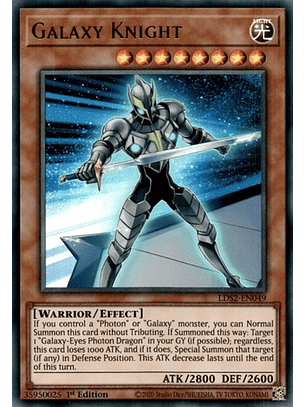 Galaxy Knight - LDS2-EN049 - Ultra Rare 1st Edition