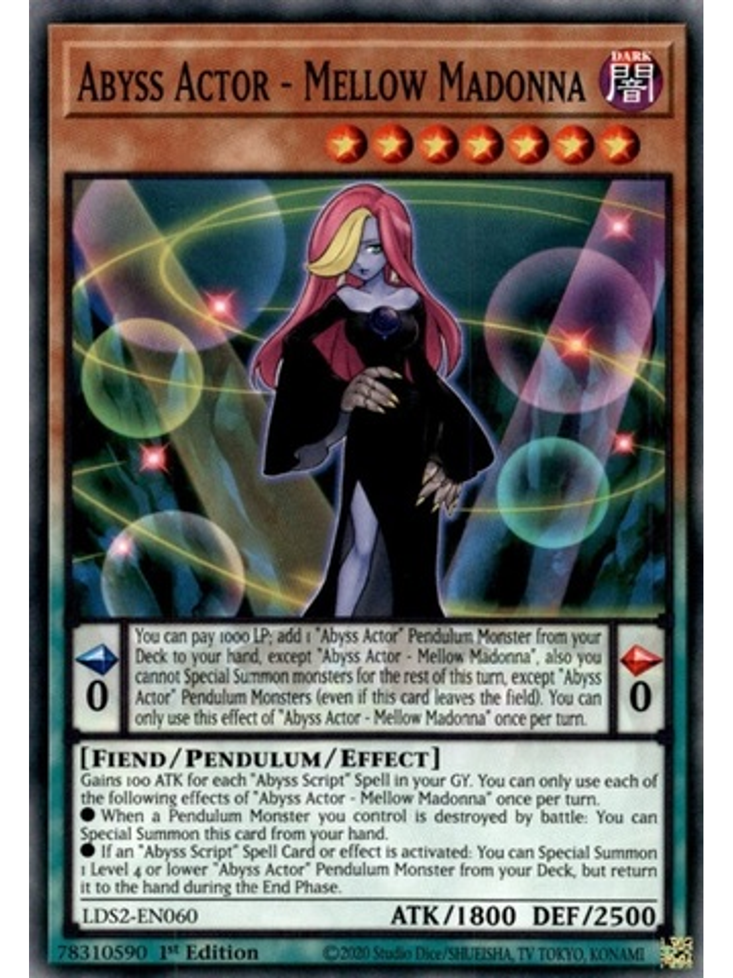 Abyss Actor - Mellow Madonna - LDS2-EN060 - Common 1st Edition 1