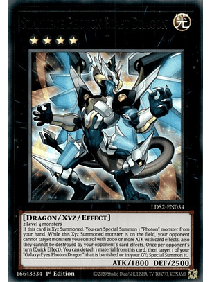 Starliege Photon Blast Dragon (Blue) - LDS2-EN054 - Ultra Rare 1st Edition