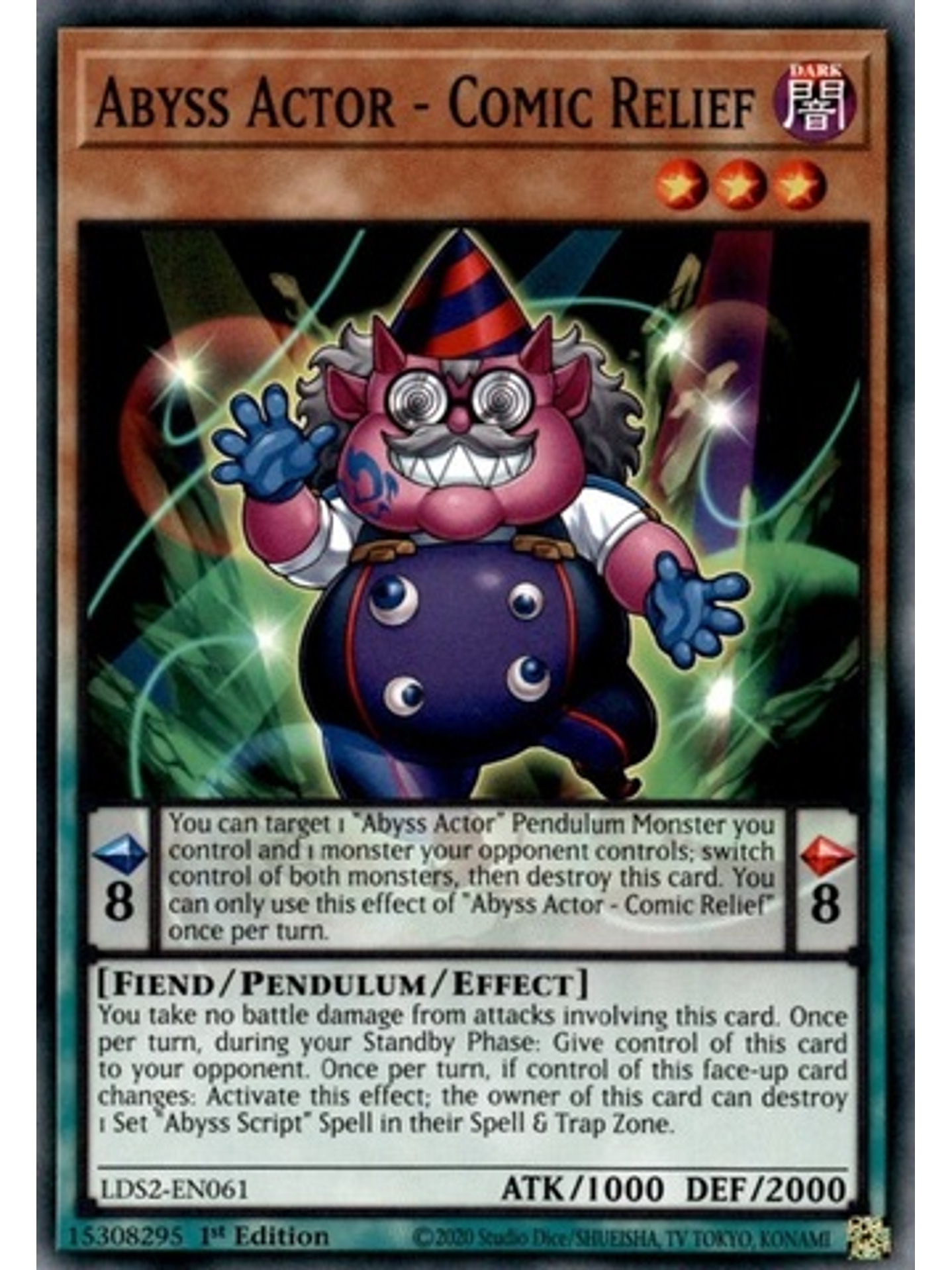 Abyss Actor - Comic Relief - LDS2-EN061 - Common 1st Edition 1