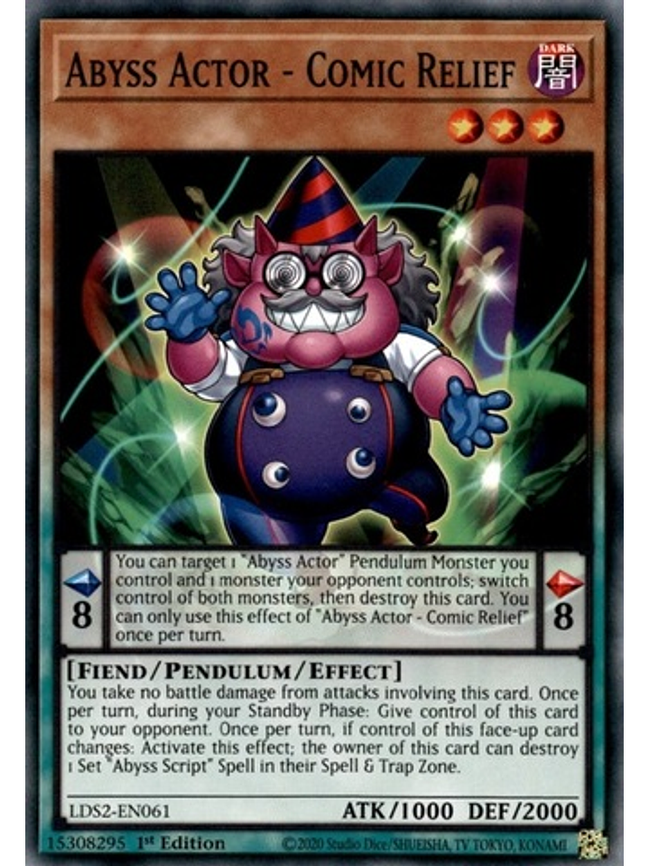 Abyss Actor - Comic Relief - LDS2-EN061 - Common 1st Edition 1