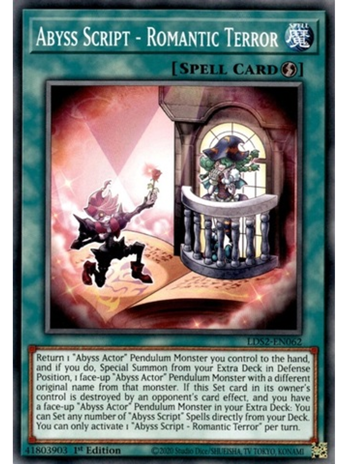 Abyss Script - Romantic Terror - LDS2-EN062 - Common 1st Edition 1
