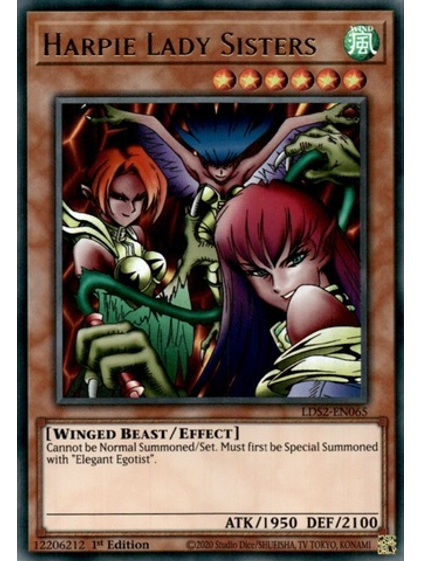 Harpie Lady Sisters - LDS2-EN065 - Ultra Rare 1st Edition 1