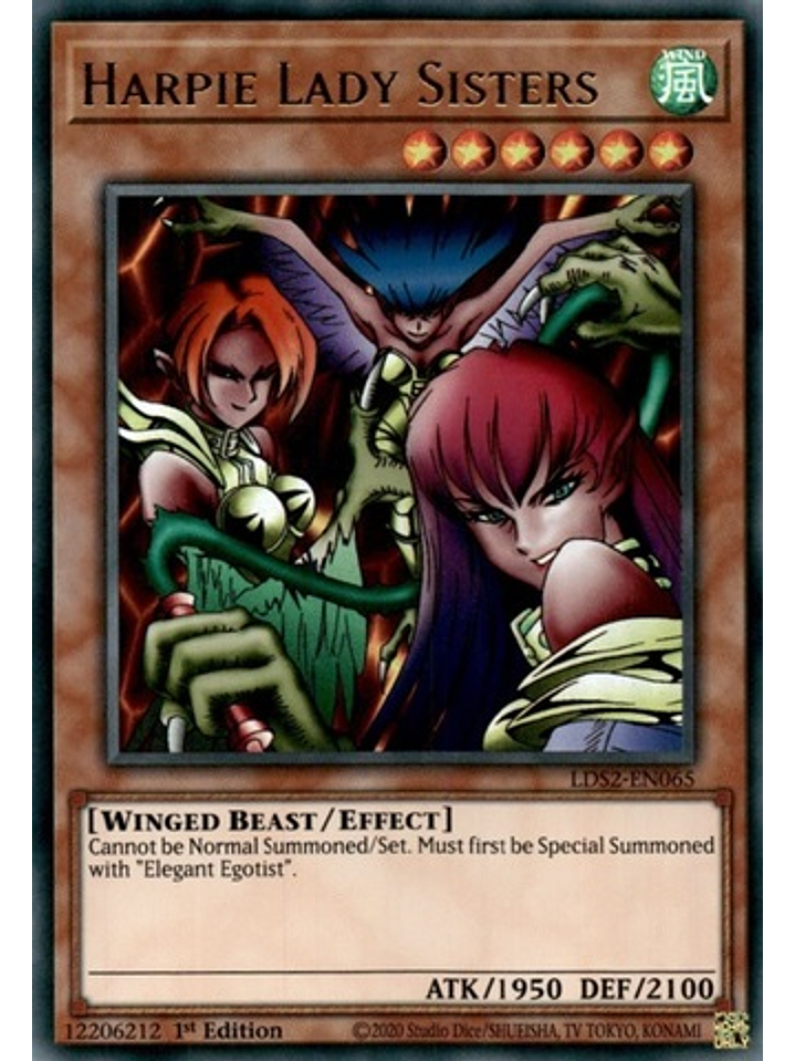 Harpie Lady Sisters - LDS2-EN065 - Ultra Rare 1st Edition 1