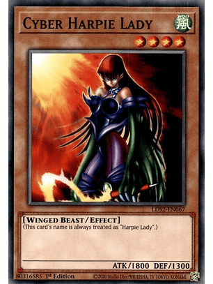 Cyber Harpie Lady - LDS2-EN067 - Common 1st Edition